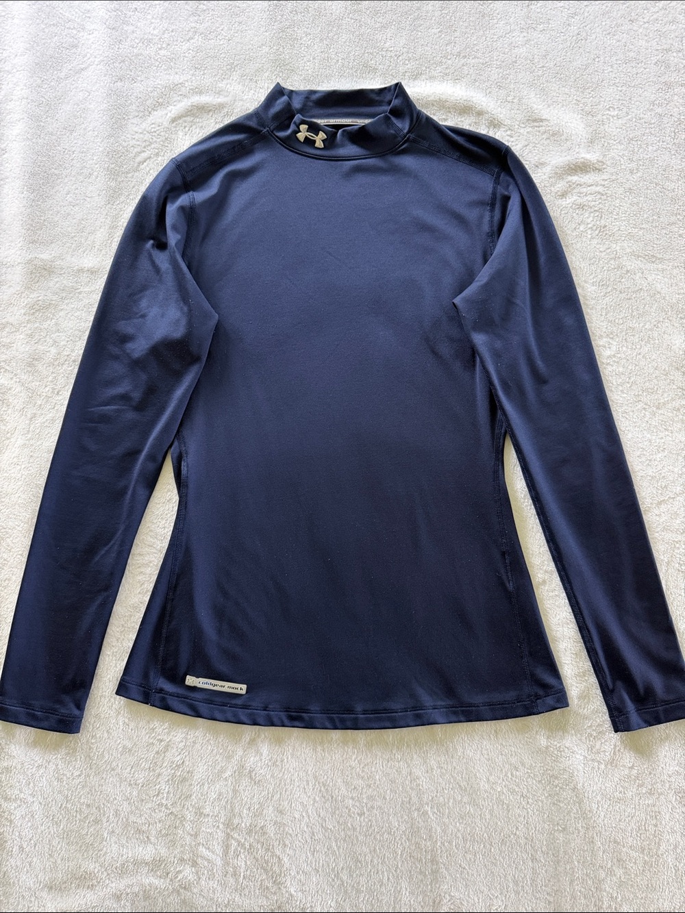 Under Armour Navy Mock Neck Performance Top
